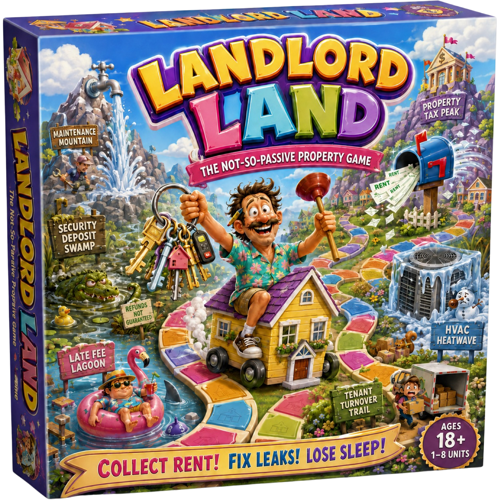 Landlord Land board game box